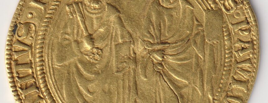 Très bel exemplaire d&rsquo;un 3 ducats de Nicolas V
